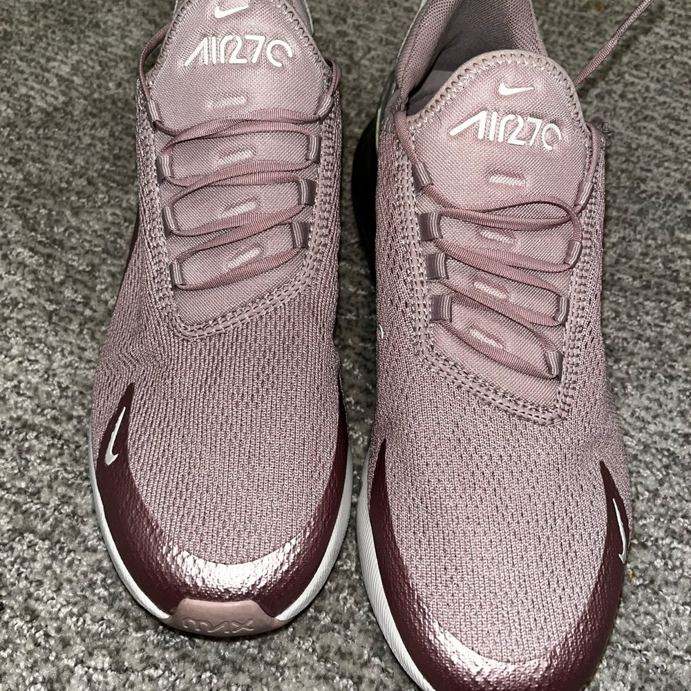Nike Women's Athletic Shoes - Mauve and Burgundy